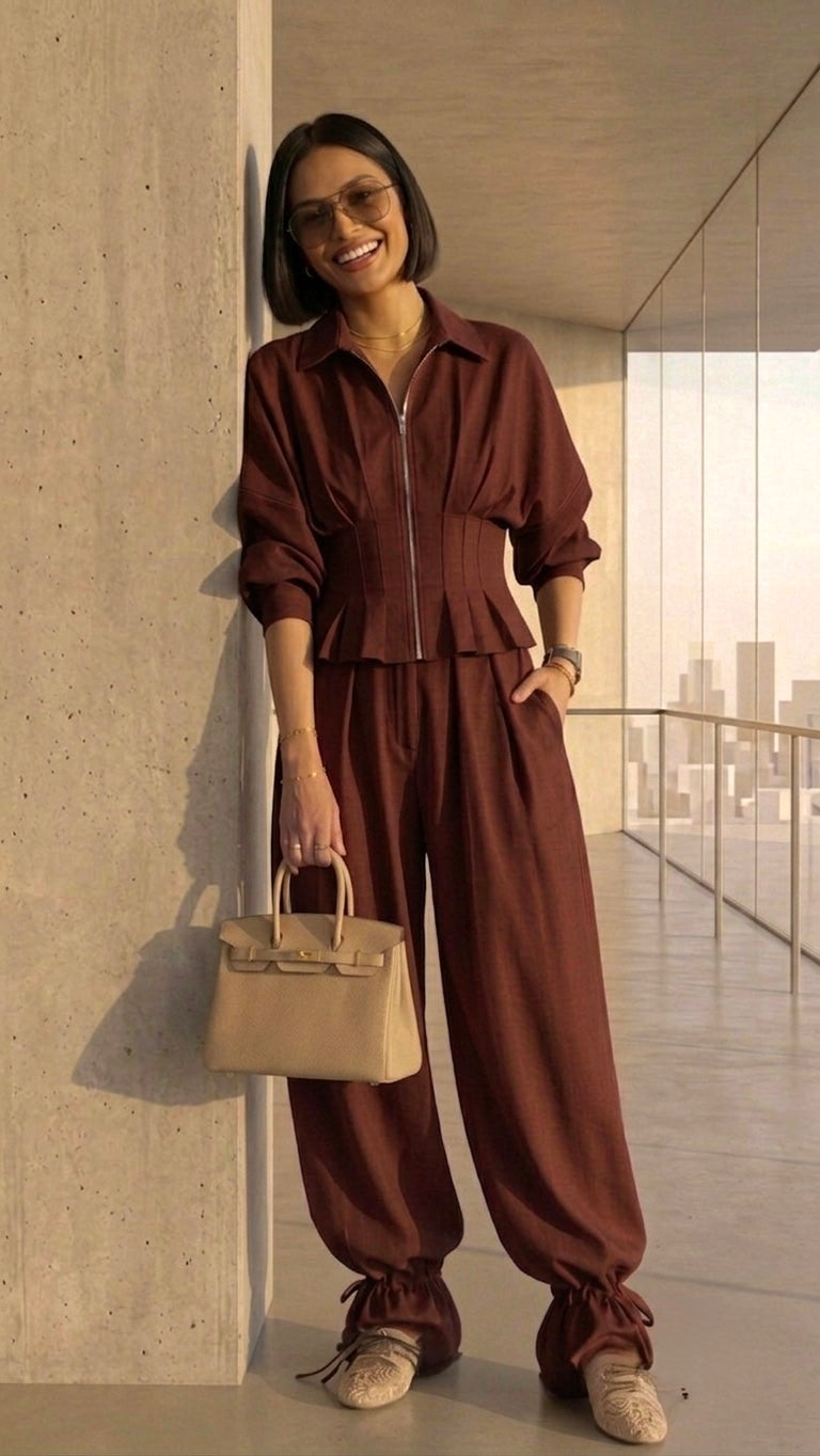 Maroon Flow Set