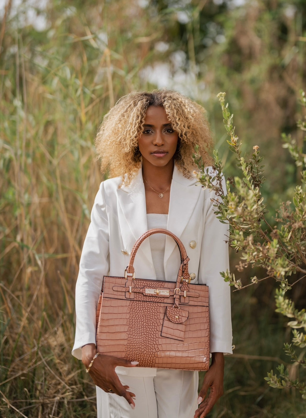 Cashmere Crocodile Cesia Bag