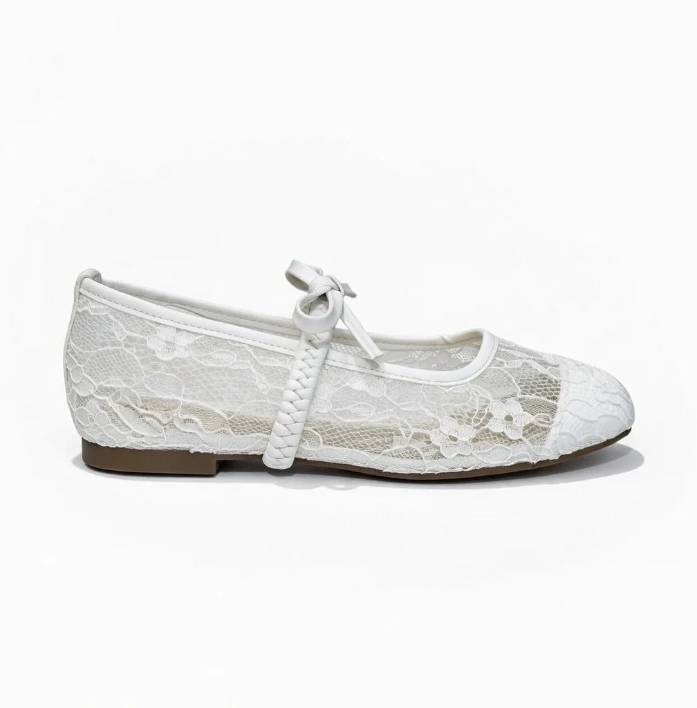 White Luna Lace Mary Jane