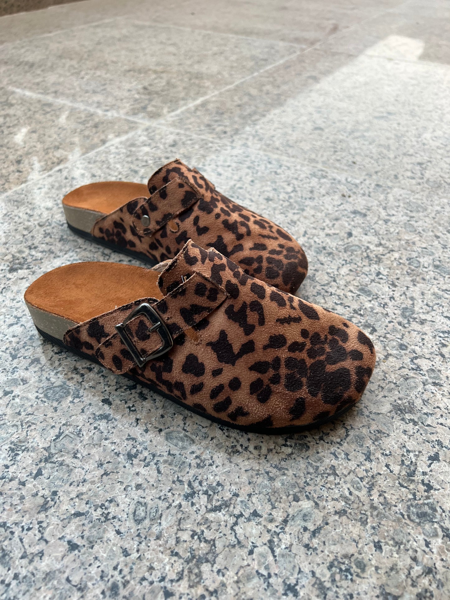 Leopard Clogs