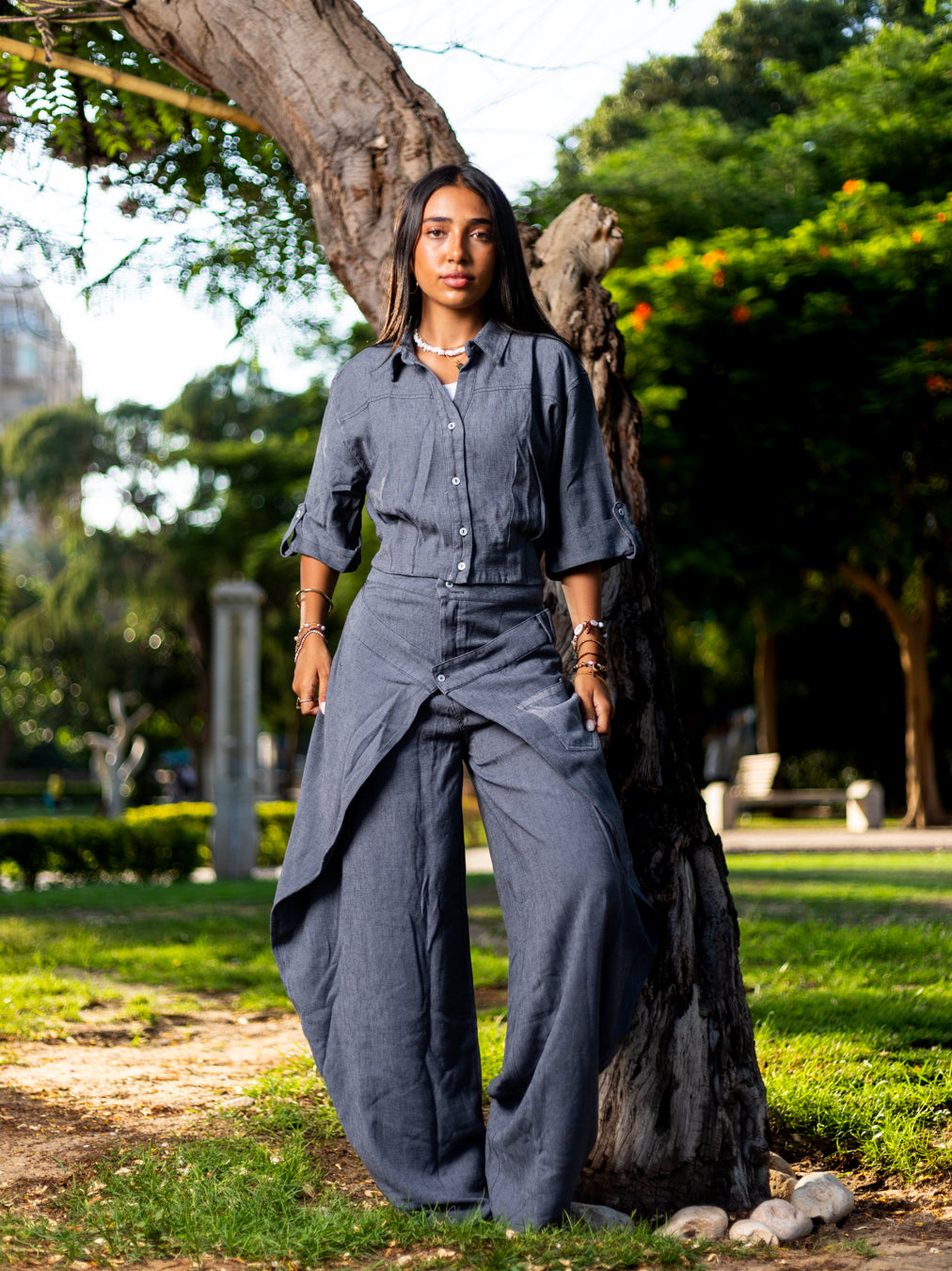 Charcoal Grey Aura Wrap Set