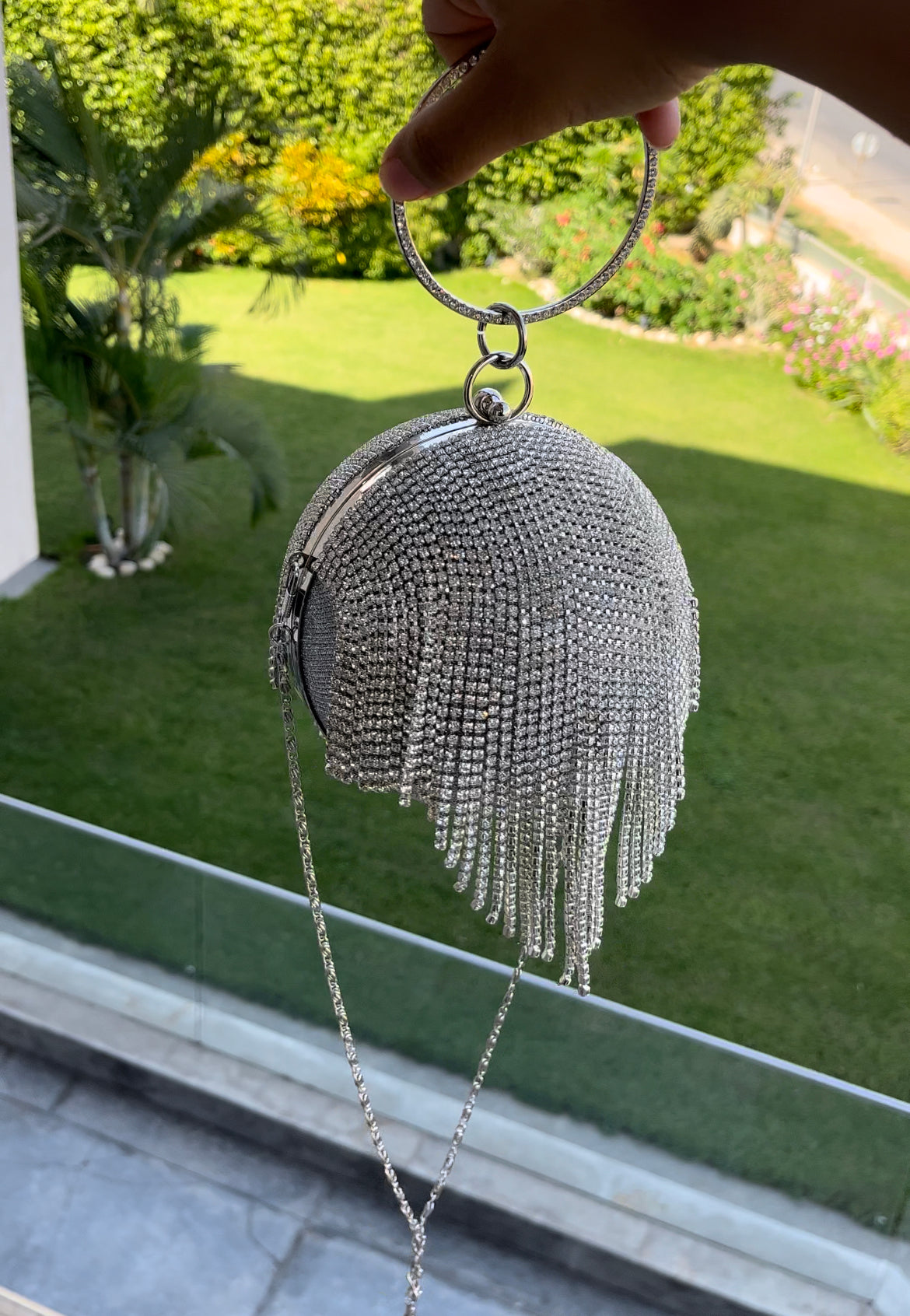 Silver Ball Bag