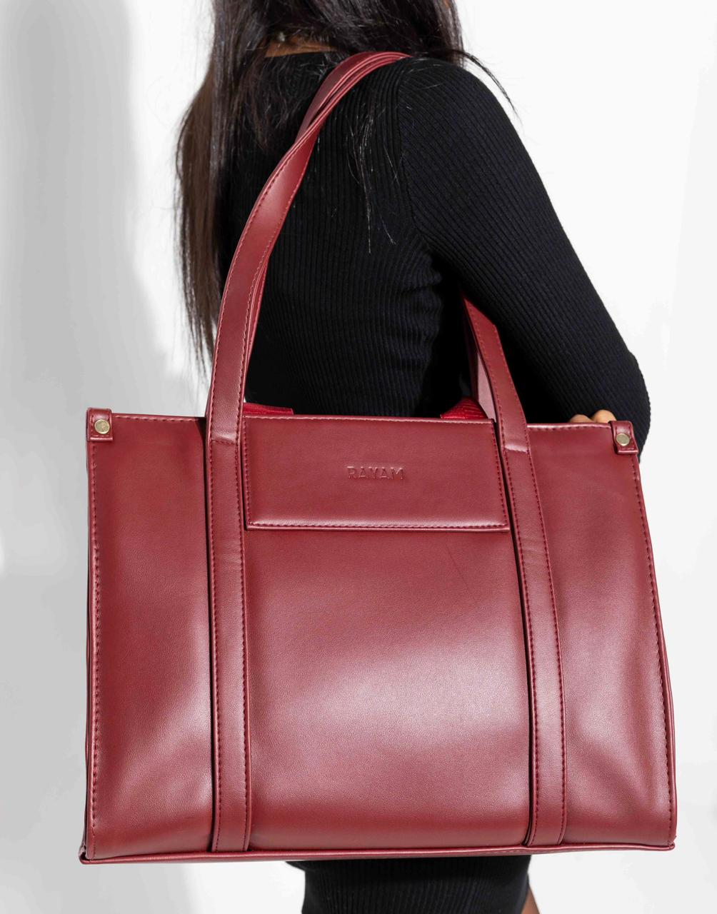 Rayam Burgundy Grande Work Bag – RAYAM