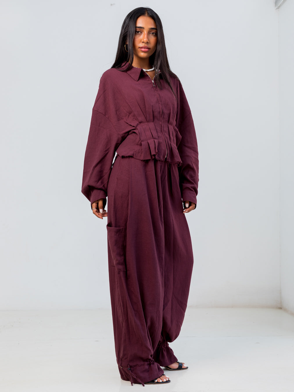 Maroon Flow Set