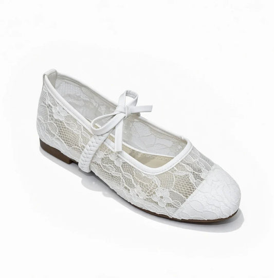 White Luna Lace Mary Jane