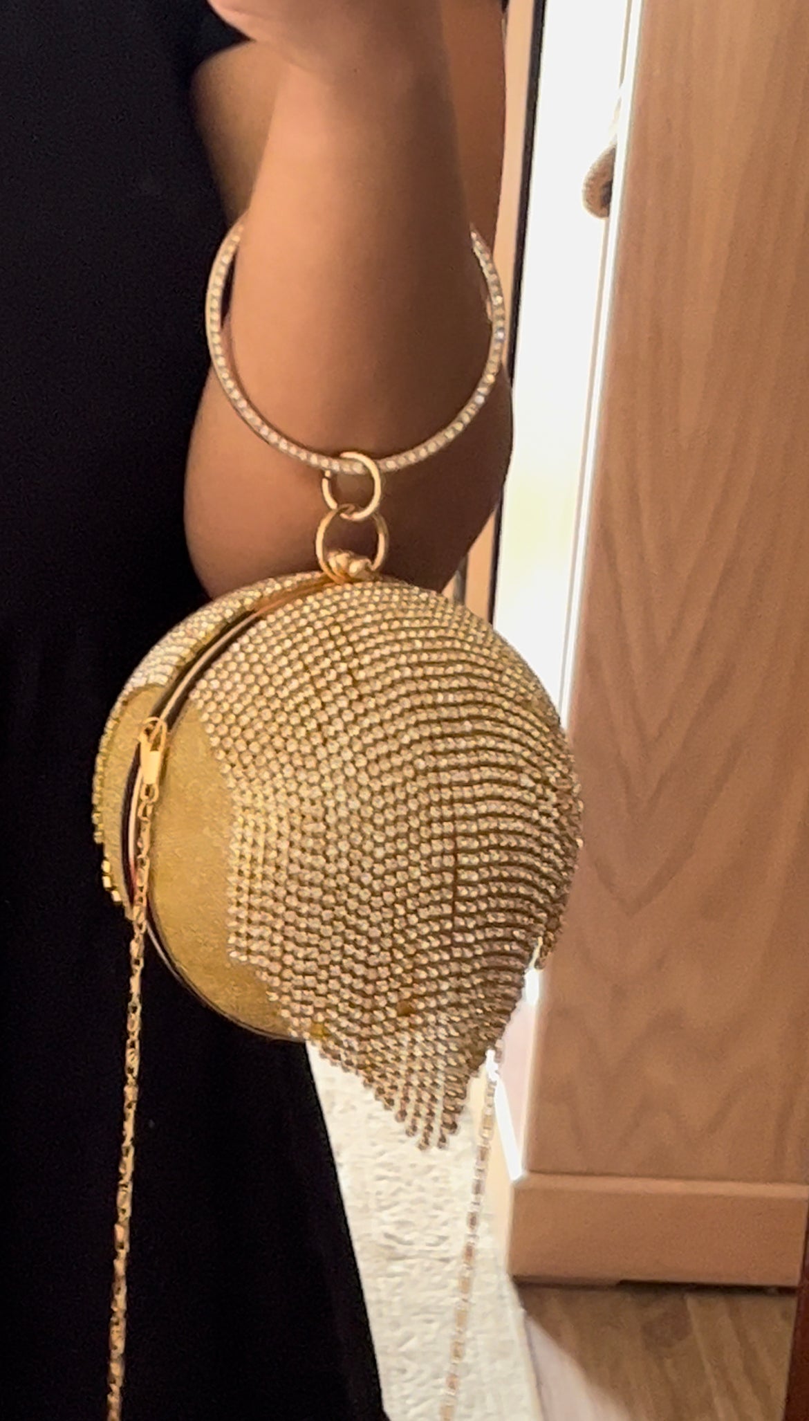 Gold Ball Bag