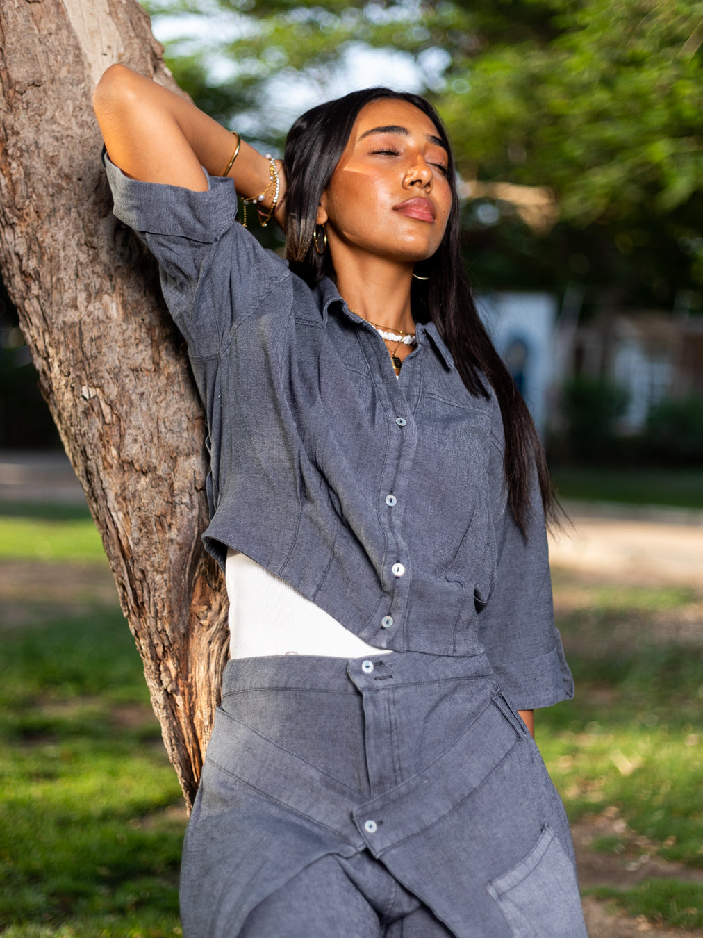 Charcoal Grey Aura Wrap Set