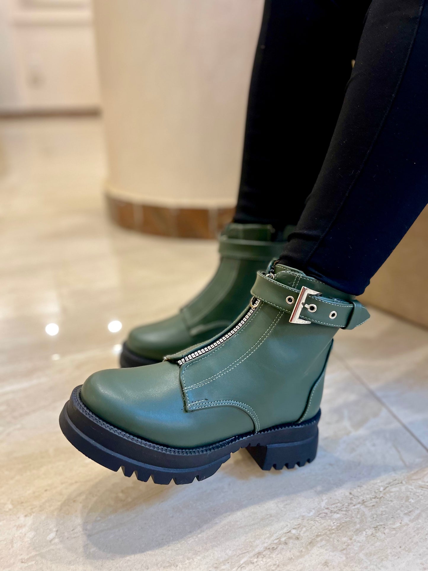 Olive Jeva Boots