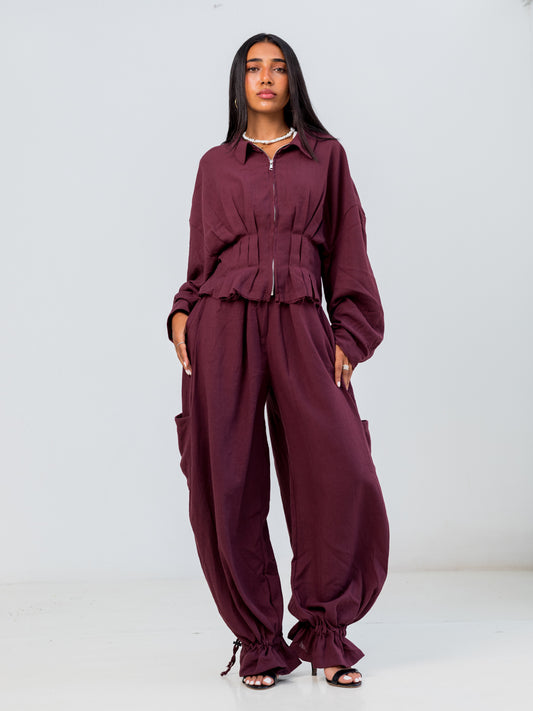 Maroon Flow Set