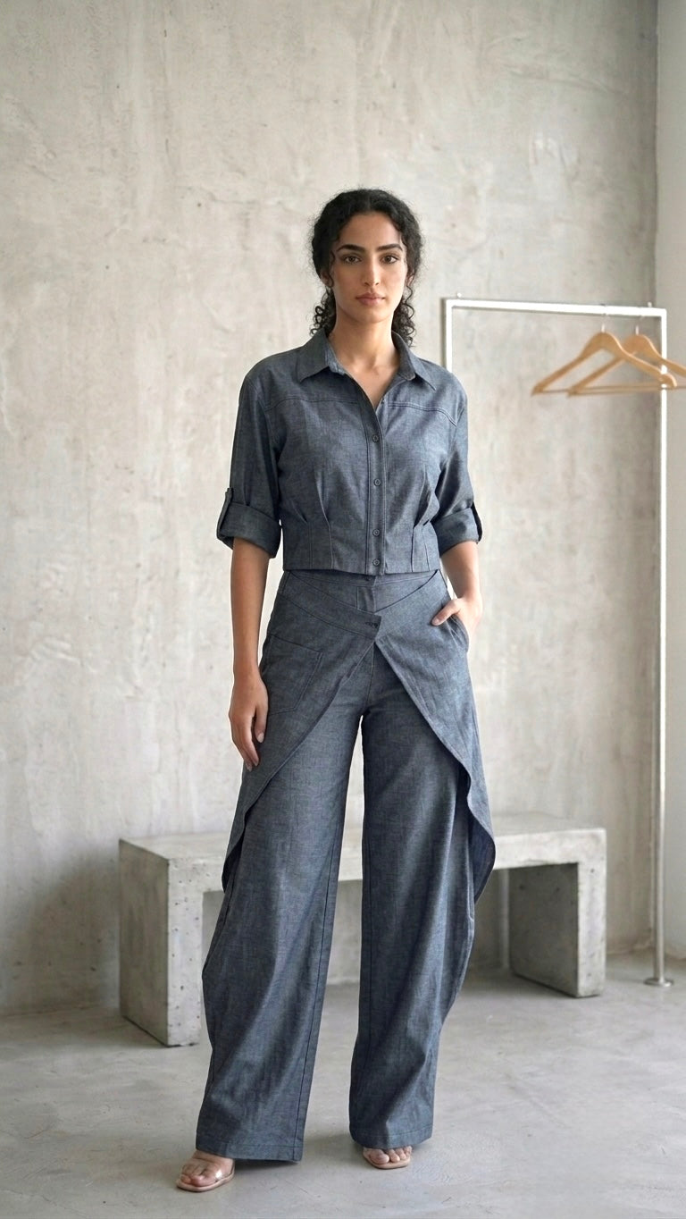Charcoal Grey Aura Wrap Set