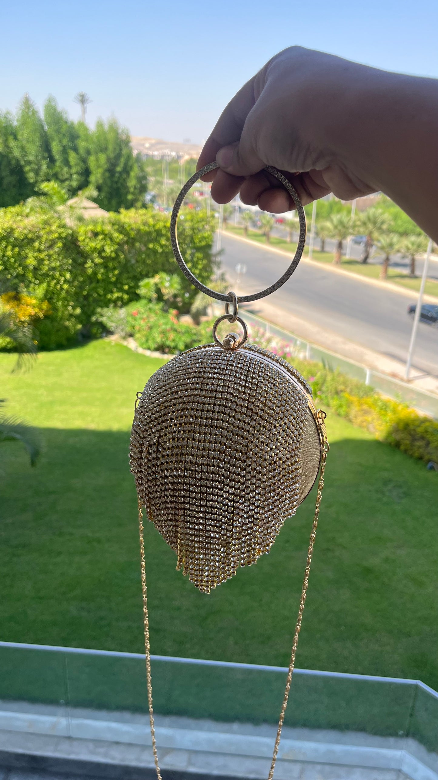 Gold Ball Bag