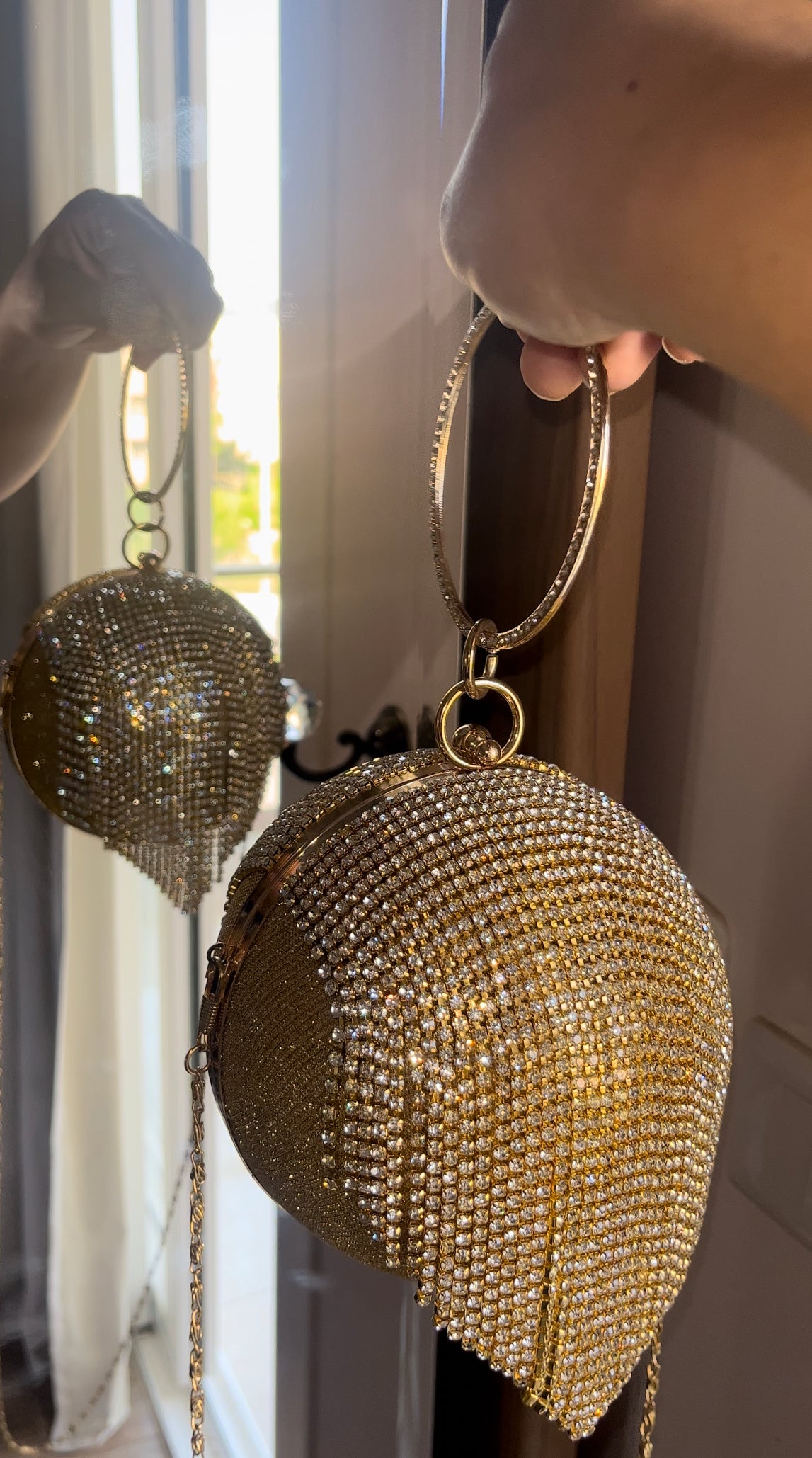 Gold Ball Bag