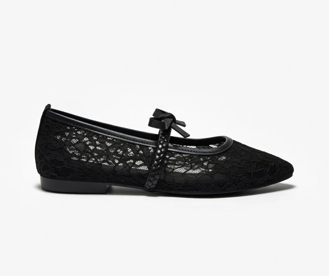 Black Luna Lace Mary Jane