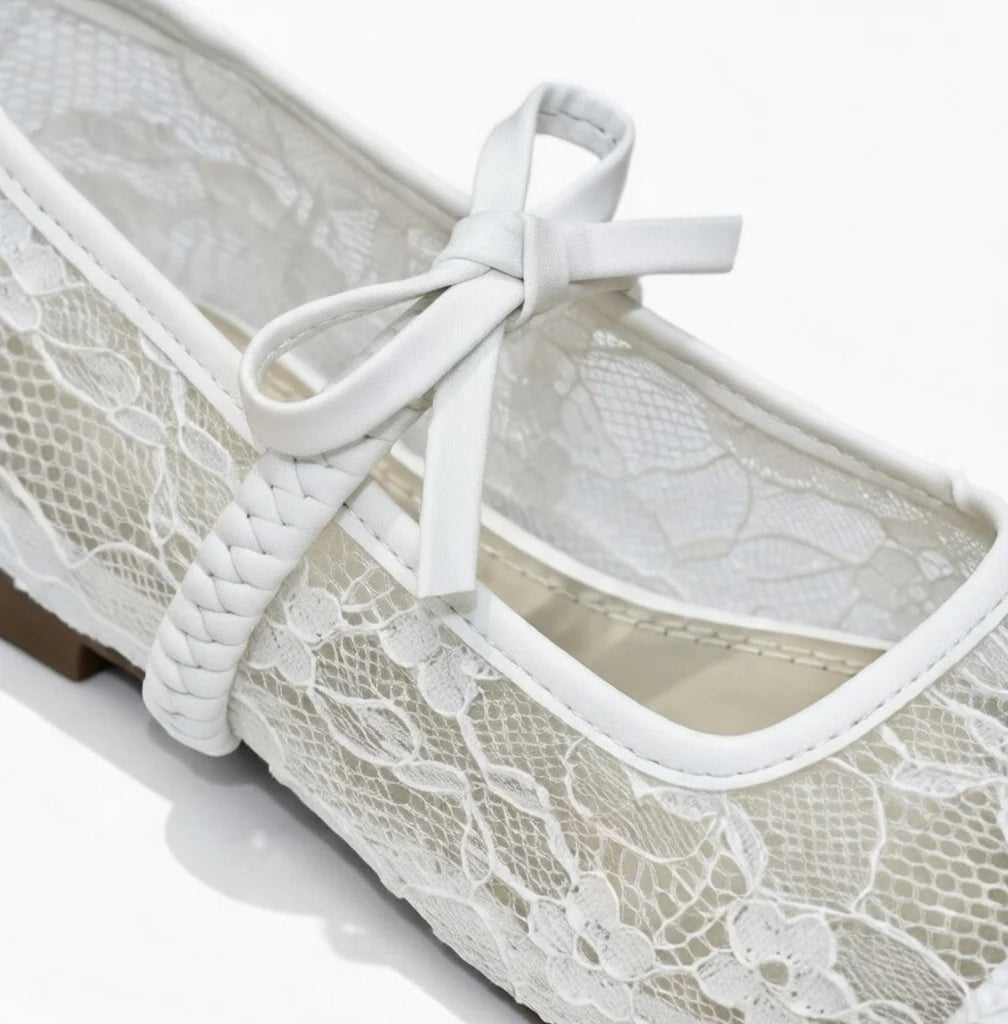 White Luna Lace Mary Jane