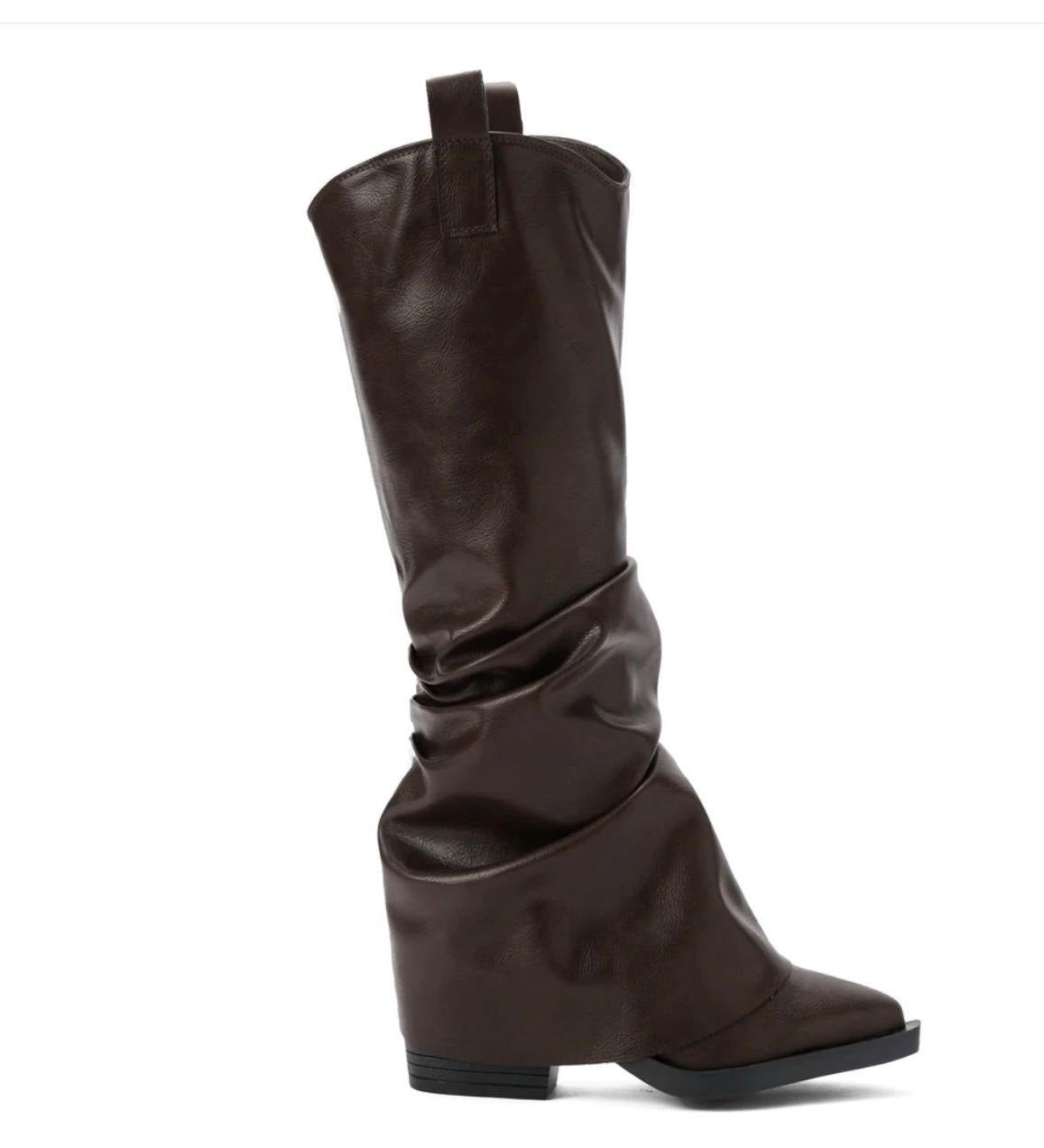 Brown Slouchy Boots