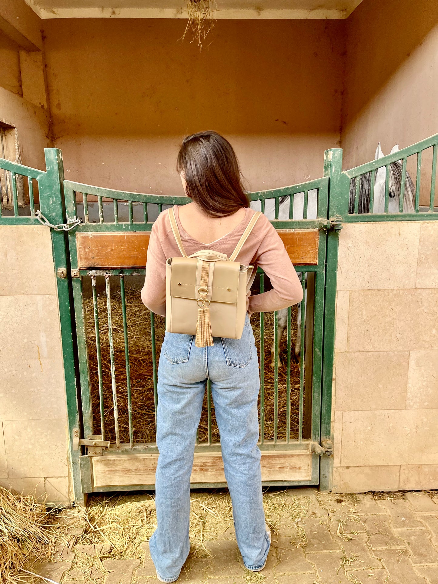 Beige Mitsa Backpack