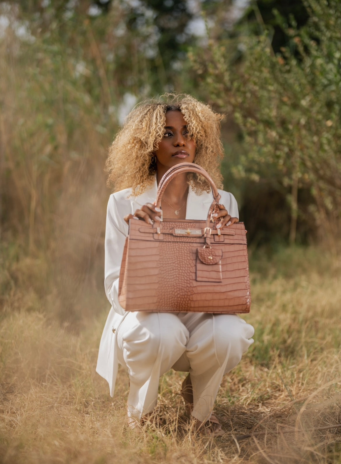 Rayam Cashmere Crocodile Cesia Bag – RAYAM
