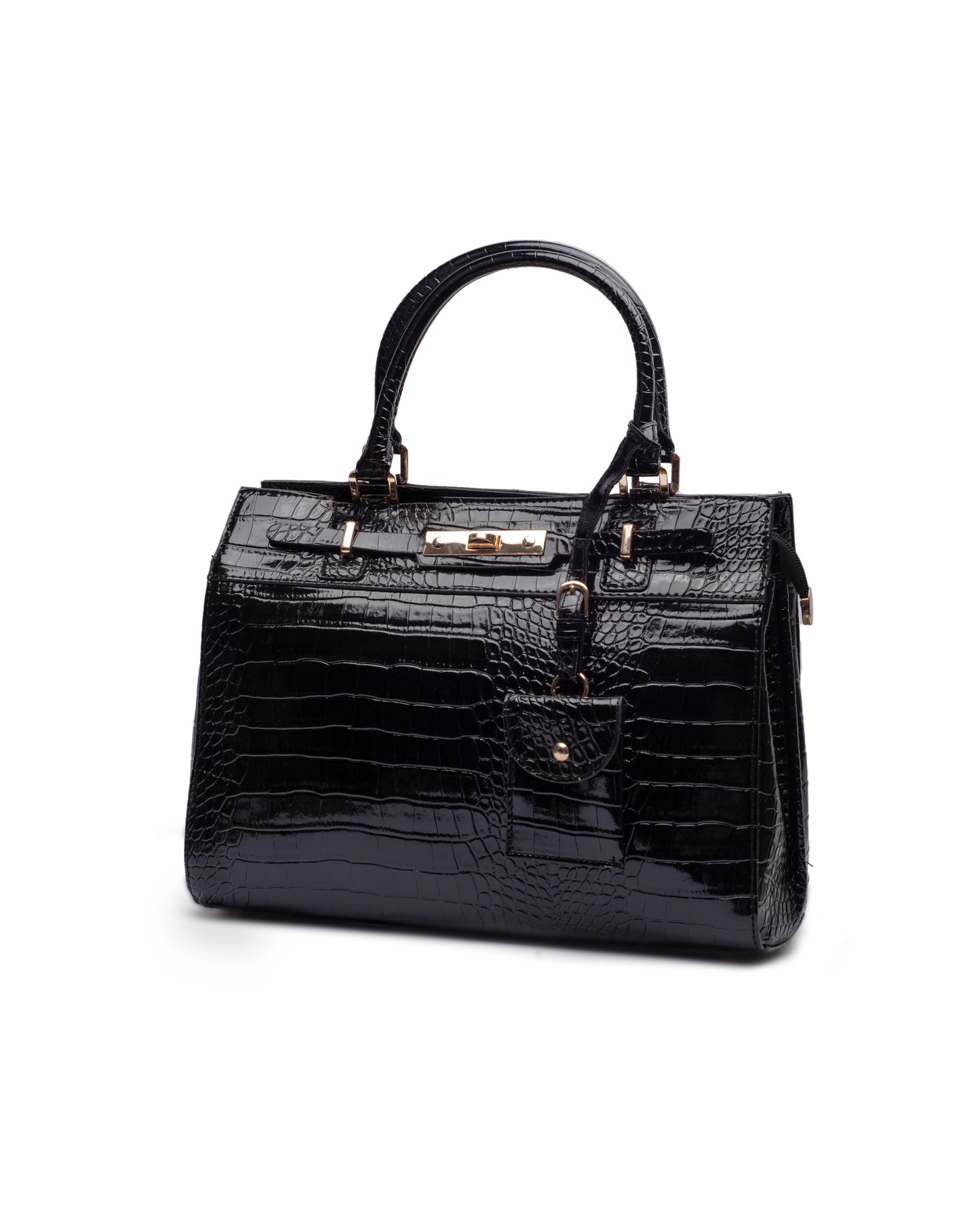 Crocodile Black Cesia Bag