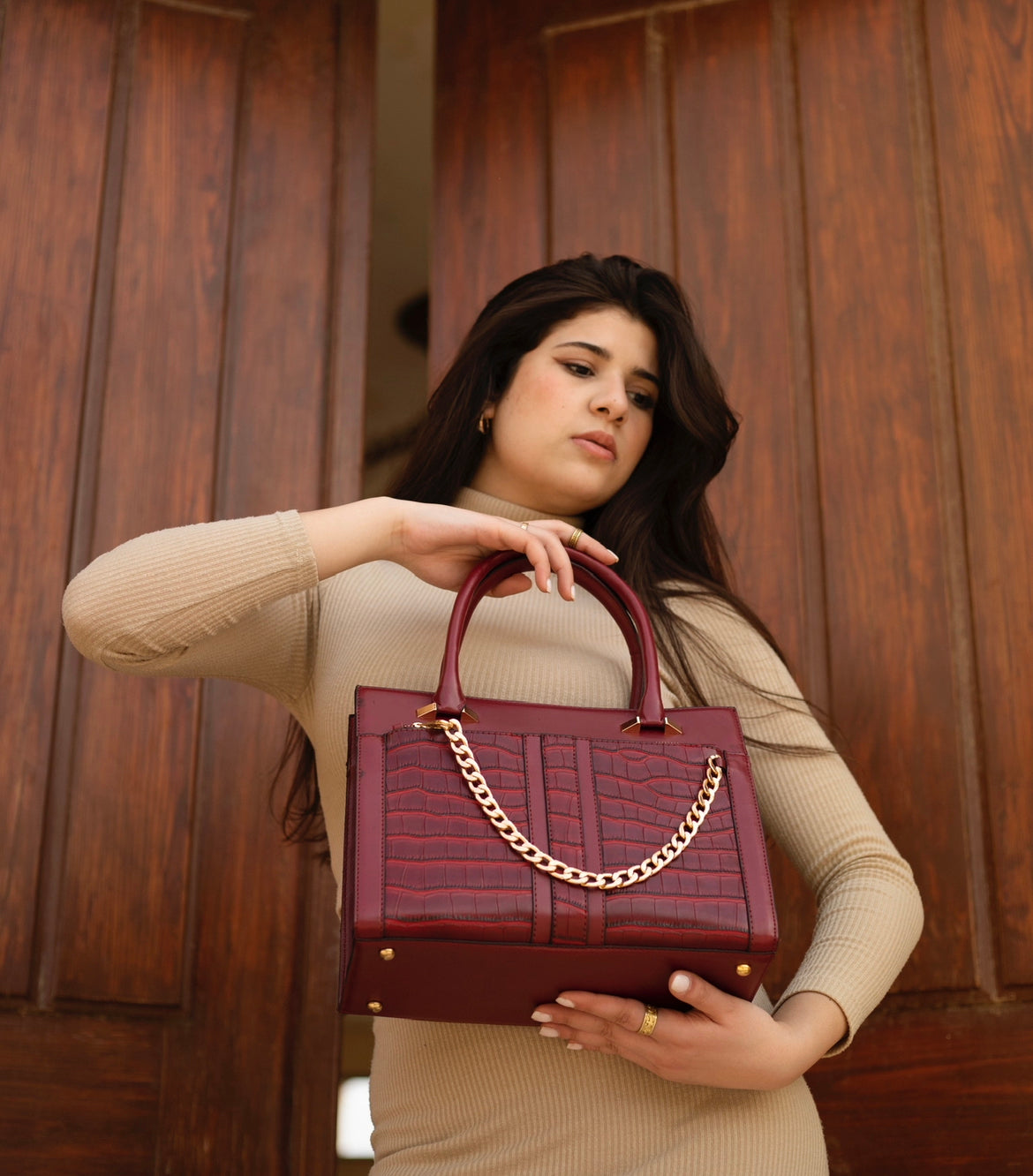 Burgundy Miya Bag